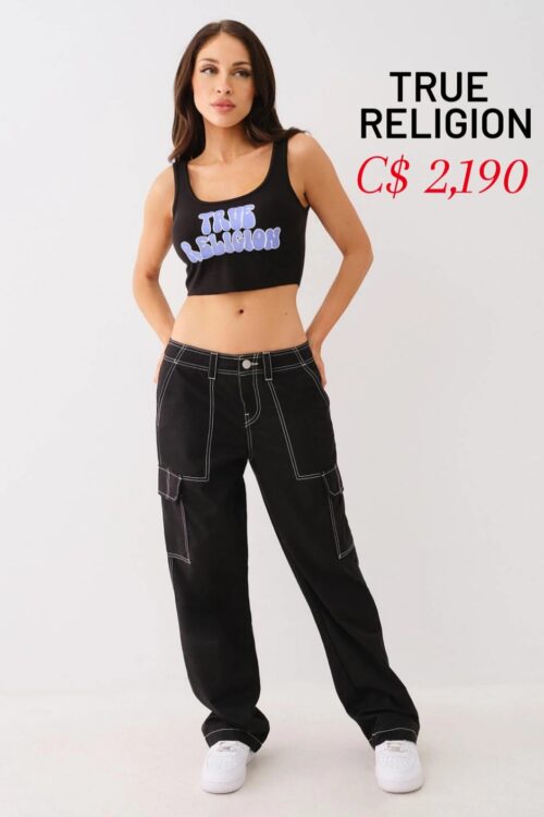 True Religion Black Cargo – venta final no devolucion