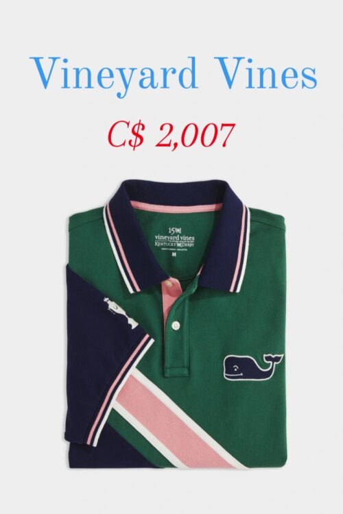 Vineyard Vines Diagonal Stripe Polo – venta final no devolucion