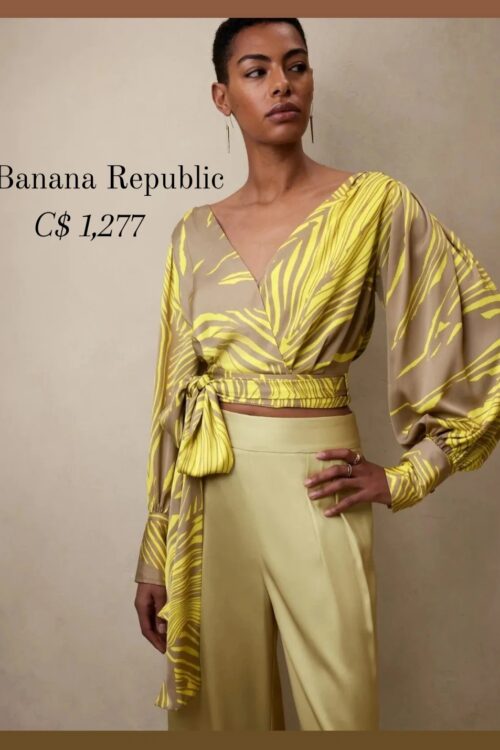 Banana Republic Wrap Blouson – venta final no devolucion.