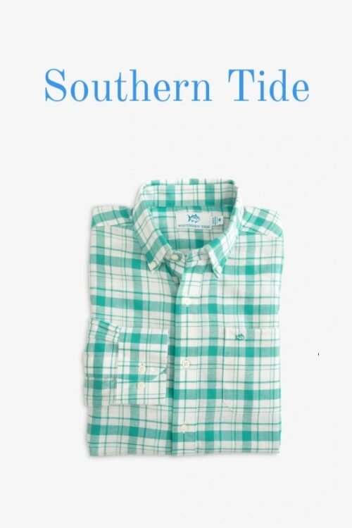 Southern Tide Palermo Plaid Long Sleeve – venta final no devolucion.
