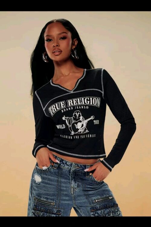 True Religion Buddha Jersey Mesh V Notch – ENVIO GRATIS cargotrans.