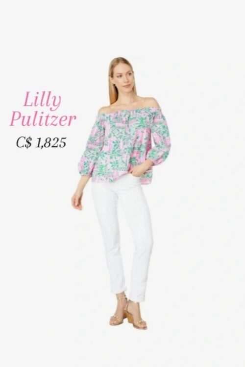 Lilly Pulitzer Winifred Off The Shoulder – venta final no devolucion.
