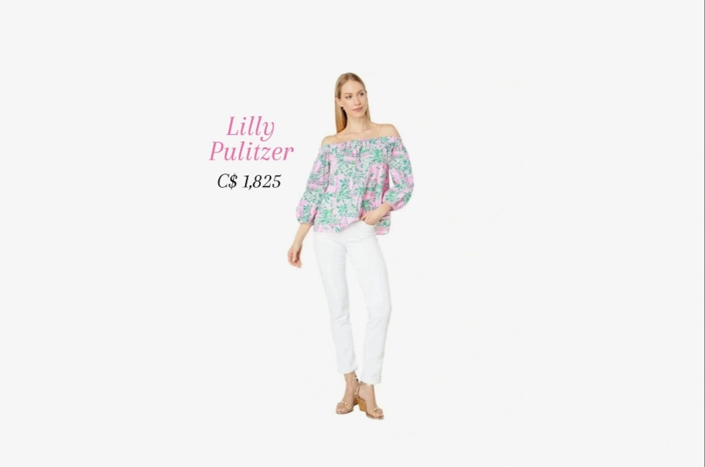 Lilly Pulitzer Winifred Off The Shoulder – venta final no devolucion.